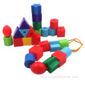 BOX-50 Color Plastic Wood Beads